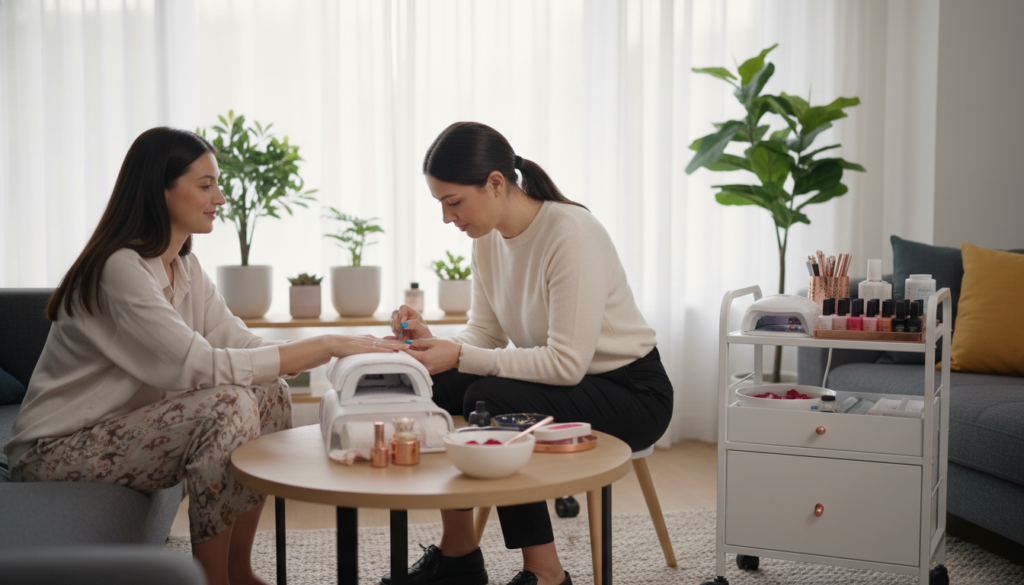mobile manicure process